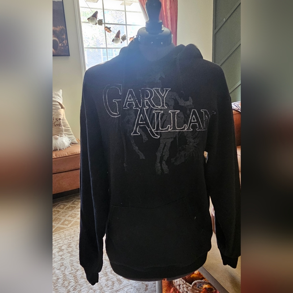 Black Gary Allan Hoodie Womens Medium